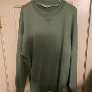 Mint green oversized sweatshirt from the entireworld